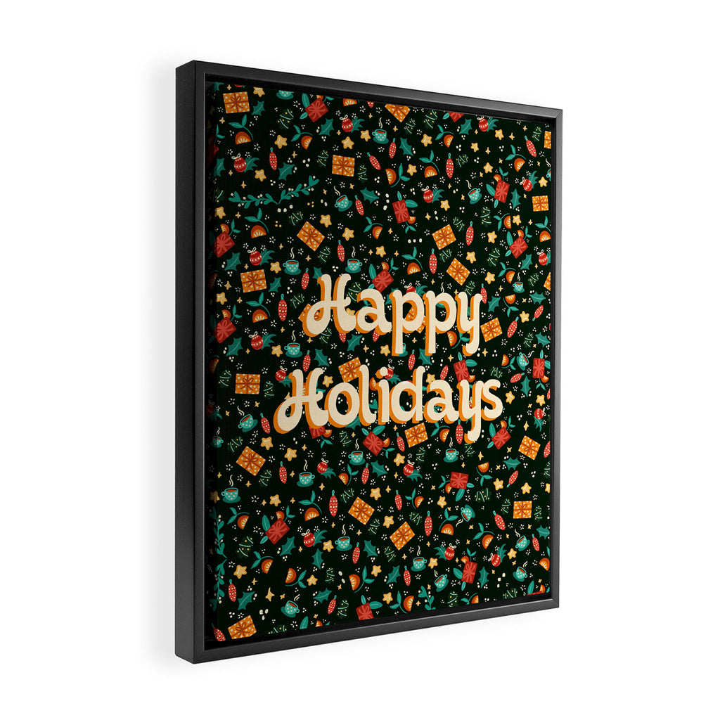 Happy holidays Framed Canvas Print Gallery Image 2