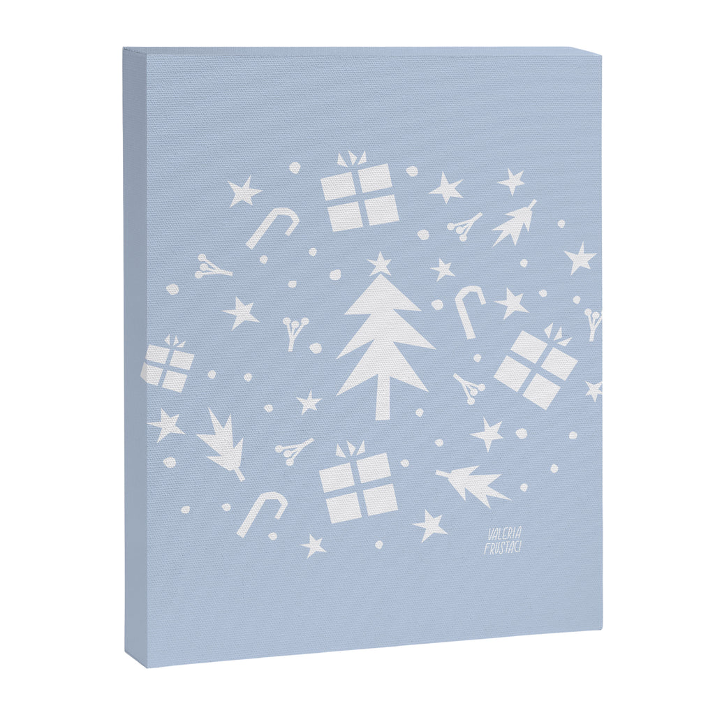 Happy Holidays monochromatic Canvas Print Gallery Image 8