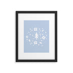Happy Holidays monochromatic Framed Art Print Gallery Image 6