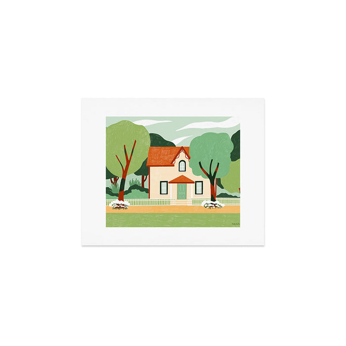 House in the woods Art Print Gallery Image 1