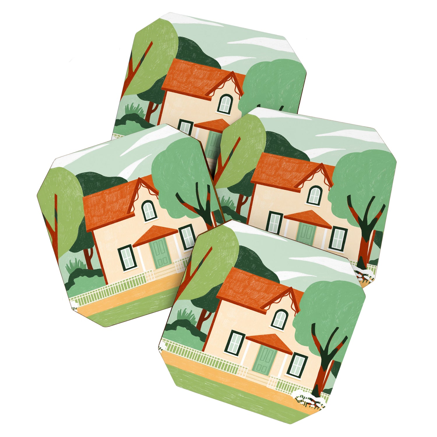 House in the woods Coaster Gallery Image 1