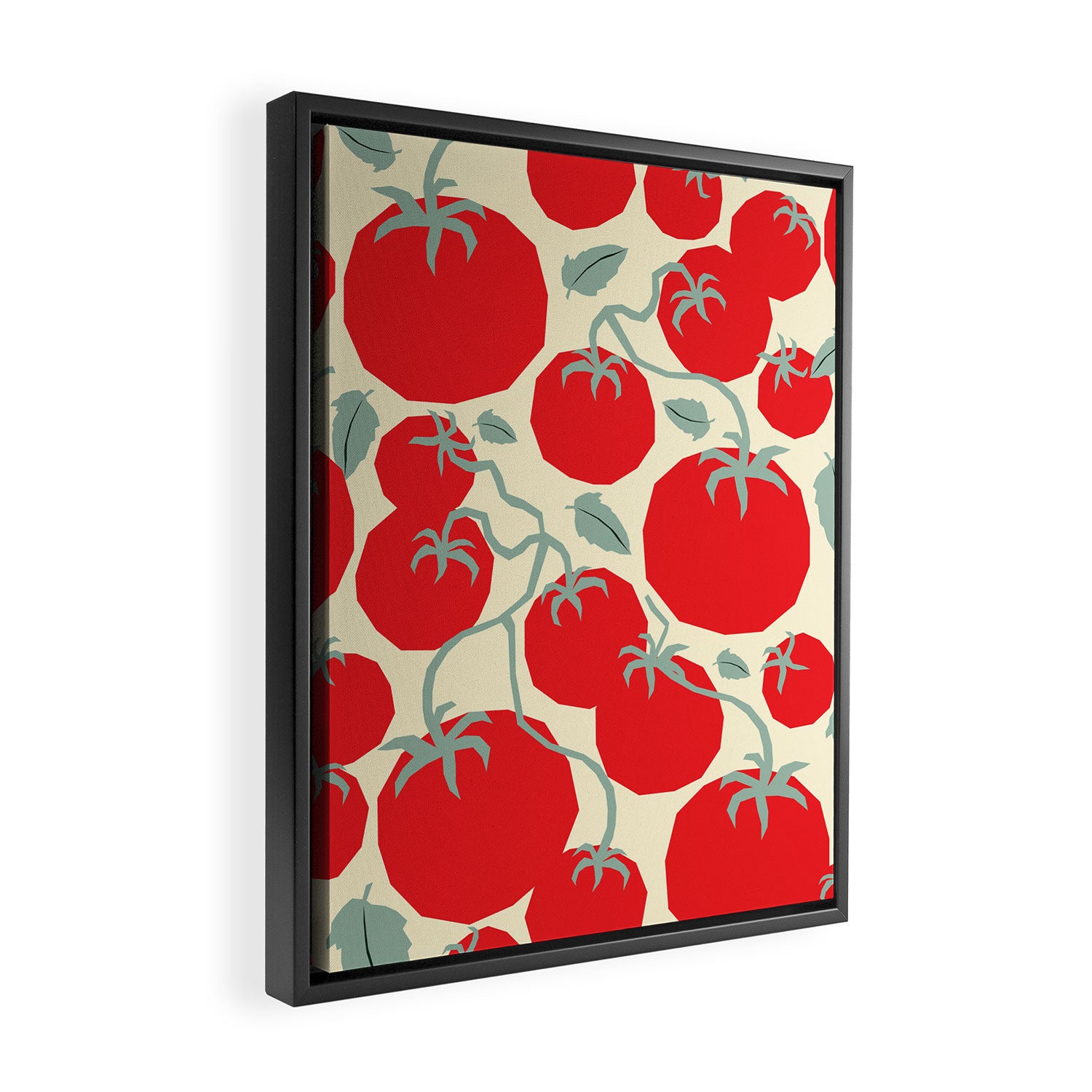 Italian red tomatoes Framed Canvas Print Gallery Image 2
