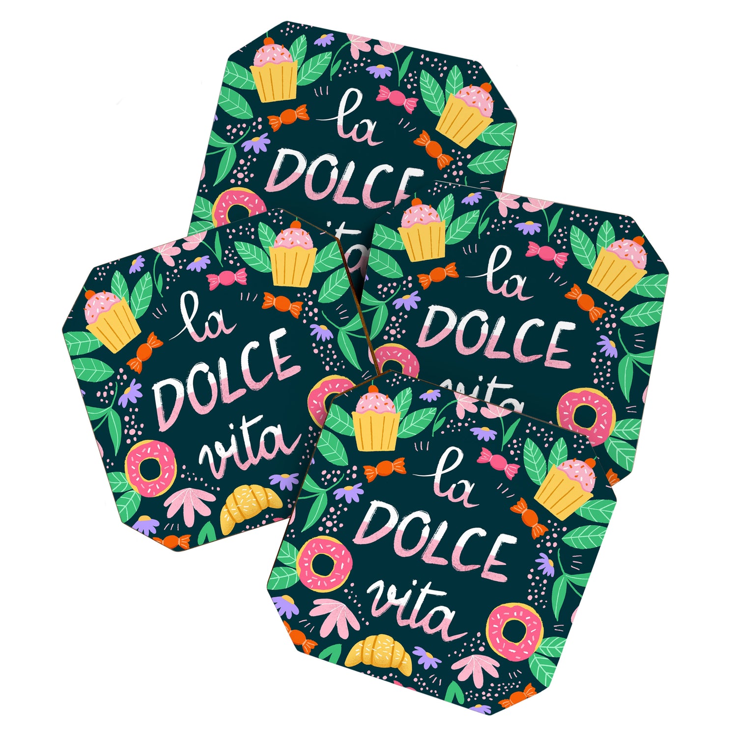 La Dolce Vita hand lettering Coaster Gallery Image 1