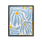 Light Blue flowers  Framed Canvas Print Gallery Image 6
