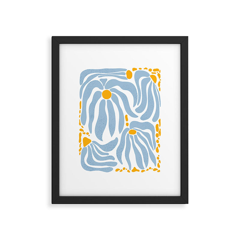 Light Blue flowers  Framed Art Print Gallery Image 5
