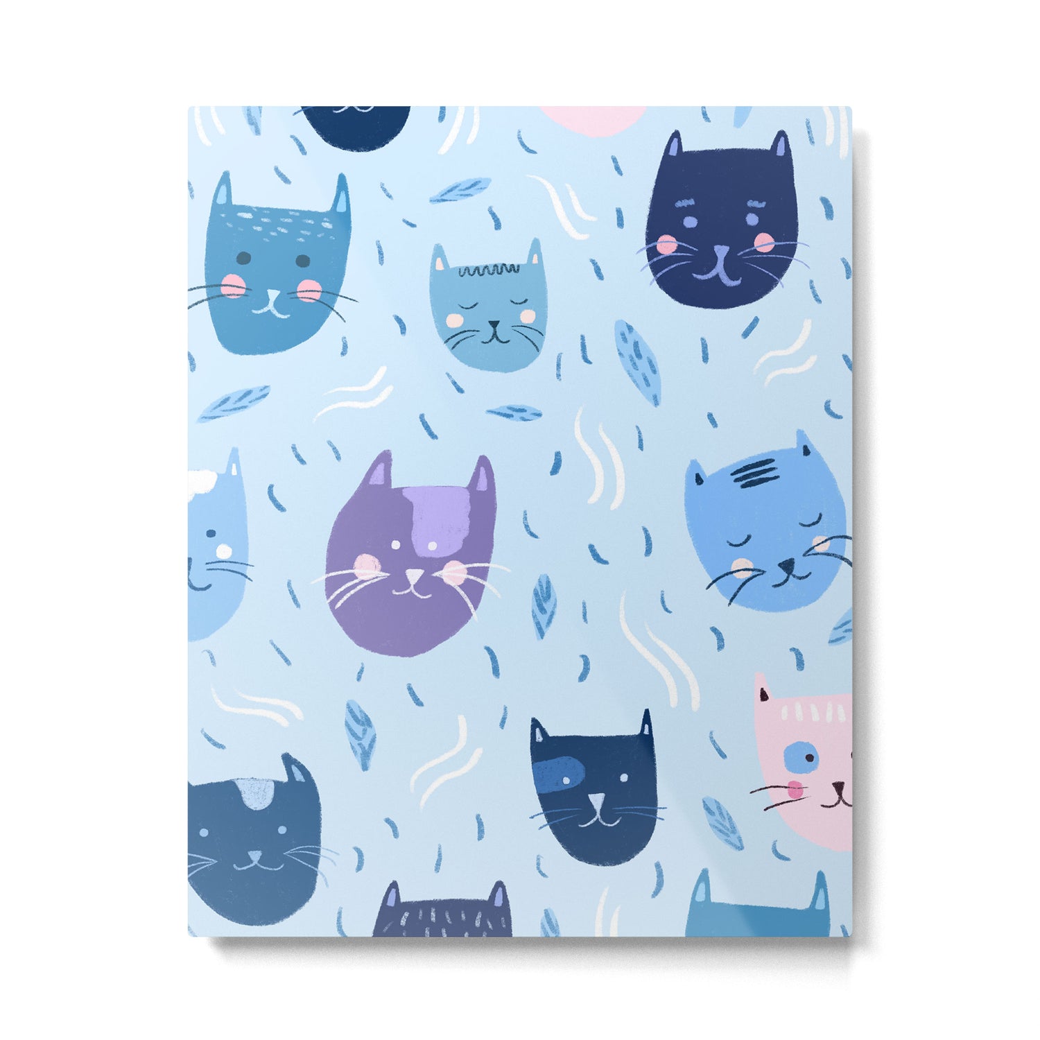 Little blue cats Metal Print Gallery Image 6