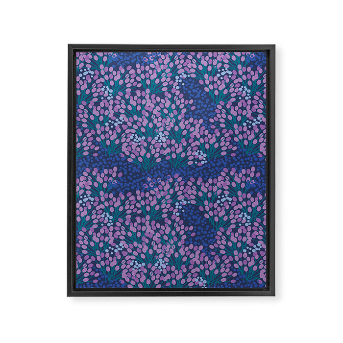 Little pink flowers  Framed Canvas Print Gallery Image 1