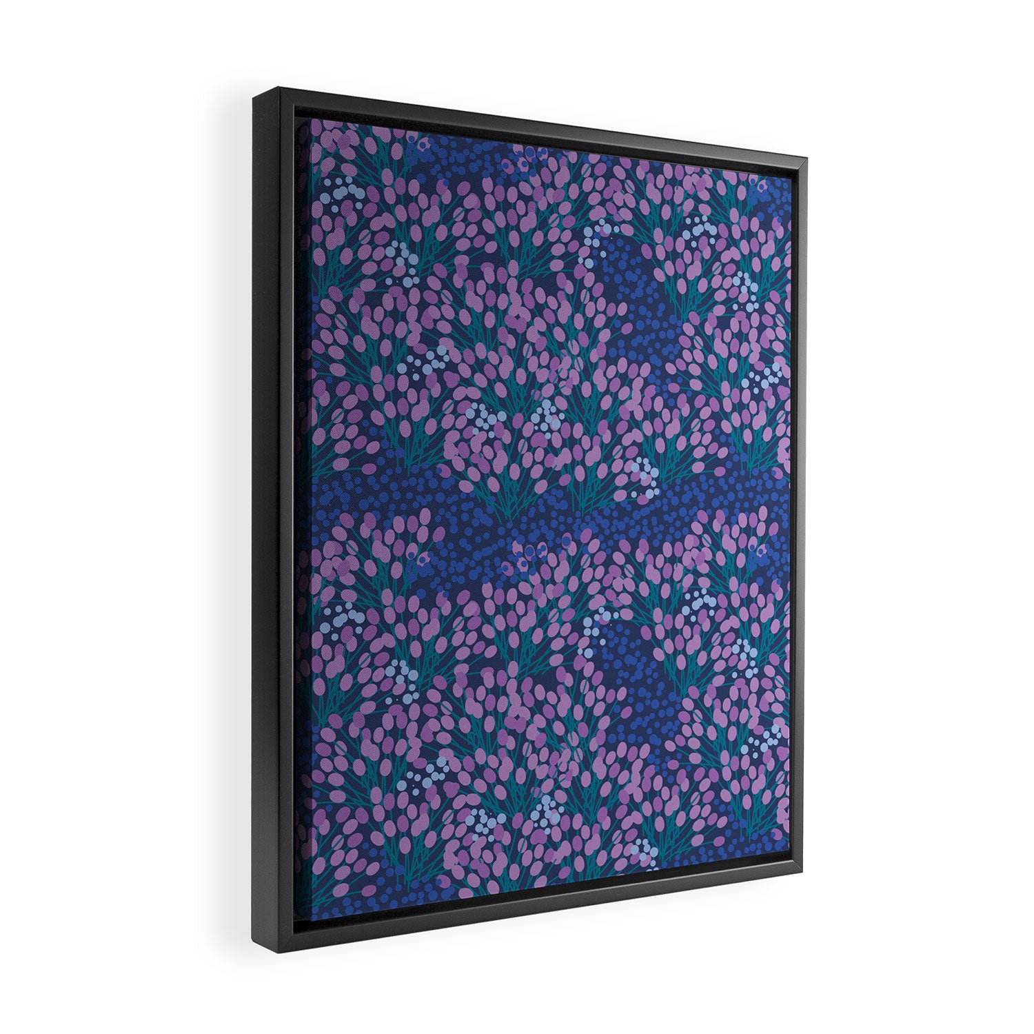 Little pink flowers  Framed Canvas Print Gallery Image 2