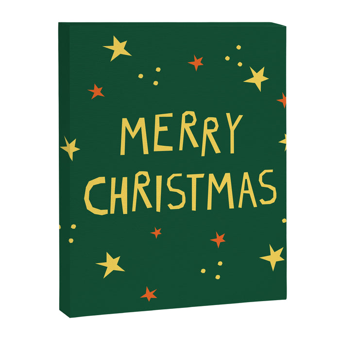 Merry Christmas hand lettering Canvas Print Gallery Image 1