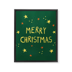 Merry Christmas hand lettering Framed Canvas Print Gallery Image 8