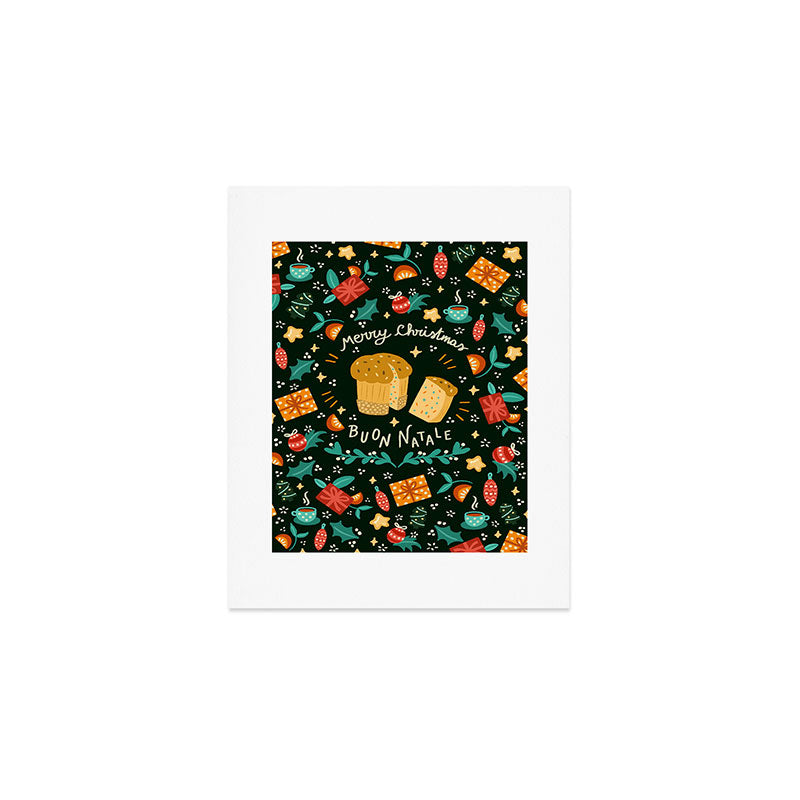 Merry Christmas panettone  Art Print Gallery Image 1