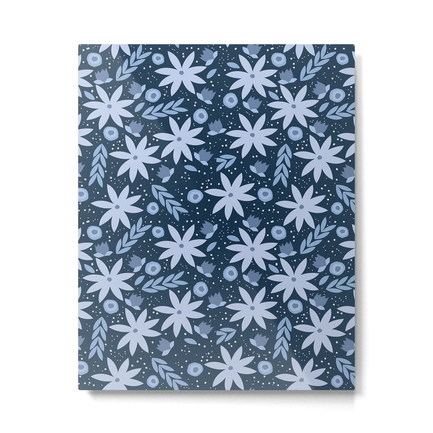 Monochromatic winter flowers Metal Print Gallery Image 6