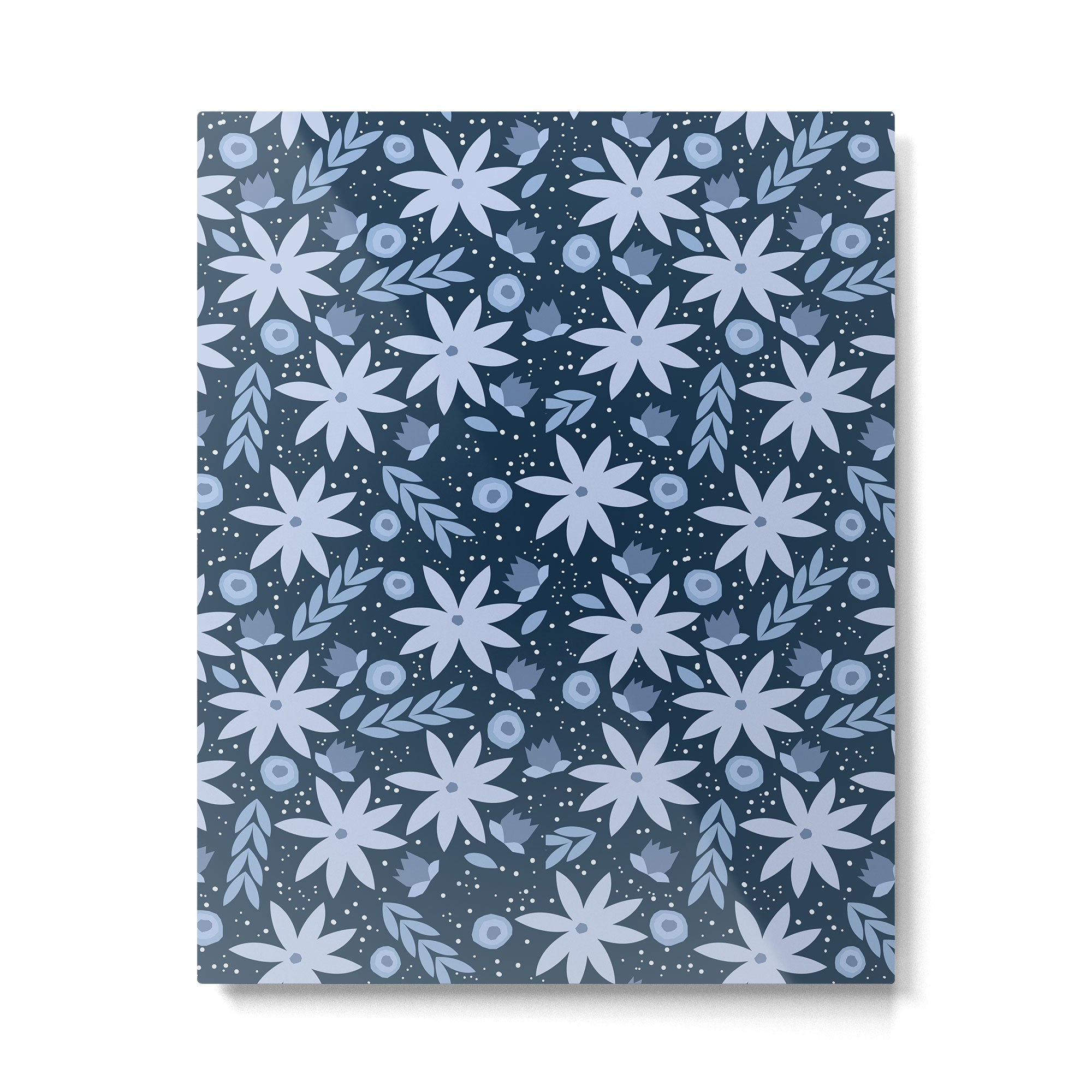 Monochromatic winter flowers Metal Print Gallery Image 6