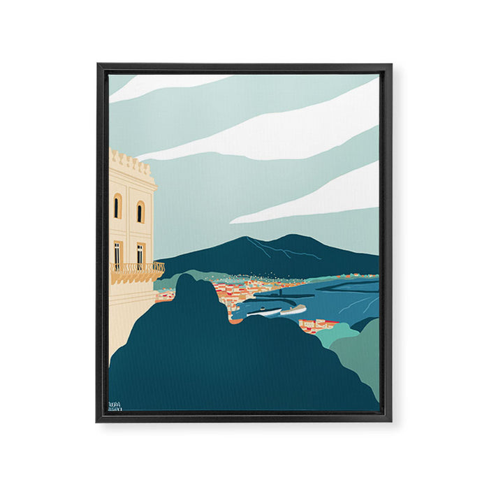 Naples, Italy Framed Canvas Print Gallery Image 1