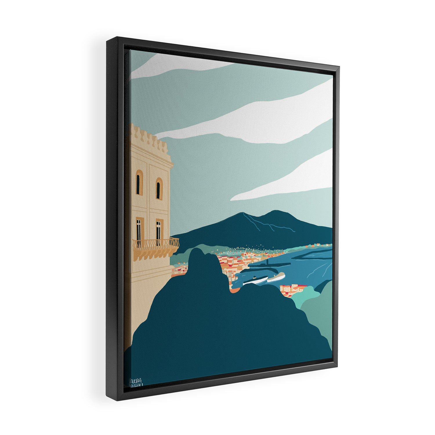 Naples, Italy Framed Canvas Print Gallery Image 2