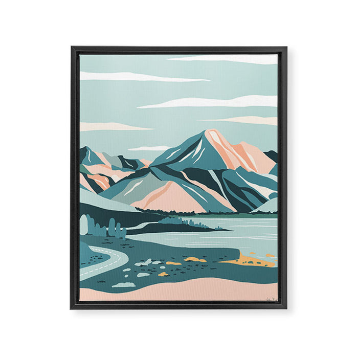 New Zealand - Mount Cook Framed Canvas Print Gallery Image 1