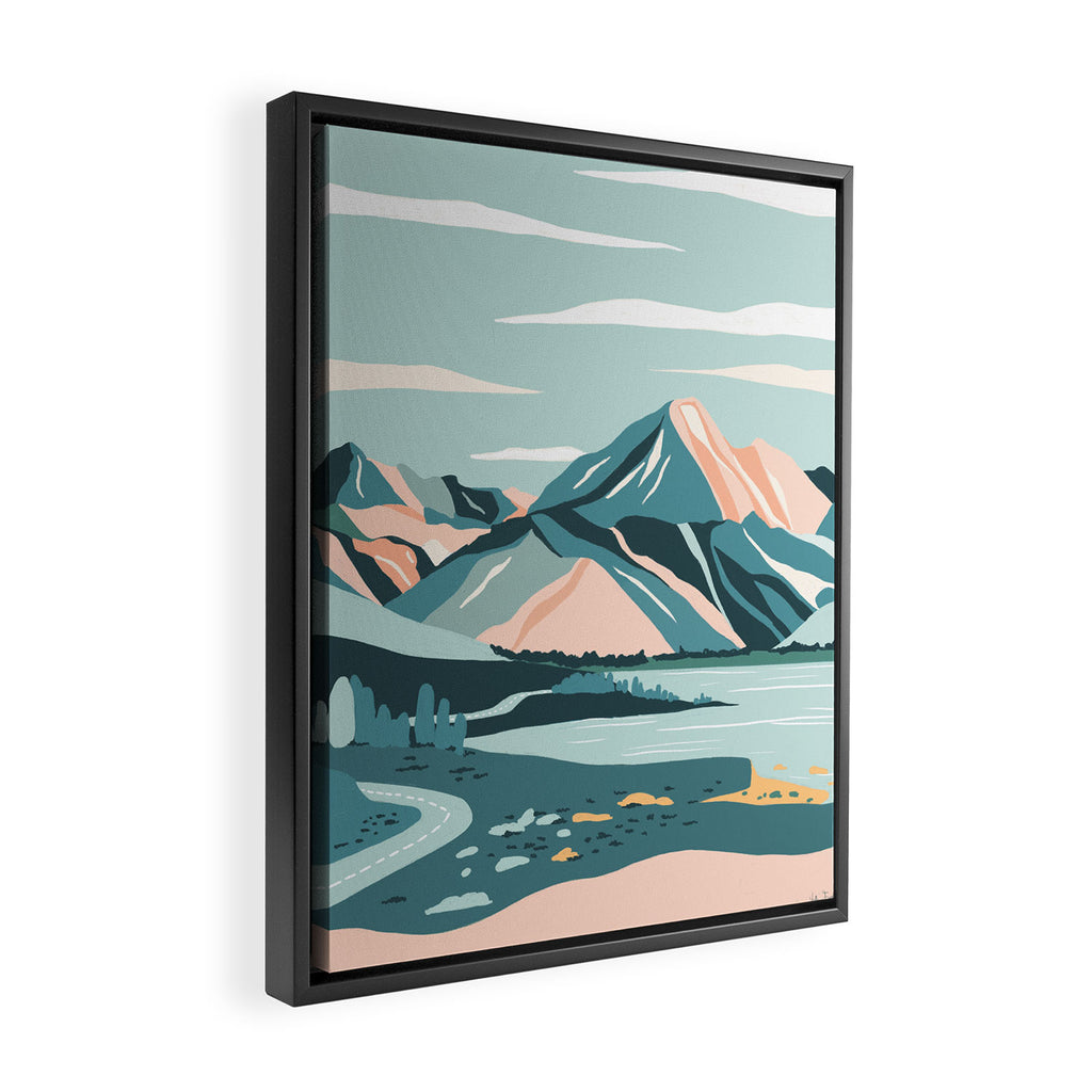 New Zealand - Mount Cook Framed Canvas Print Gallery Image 2