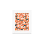 Pink and orange flowers Art Print Gallery Image 1