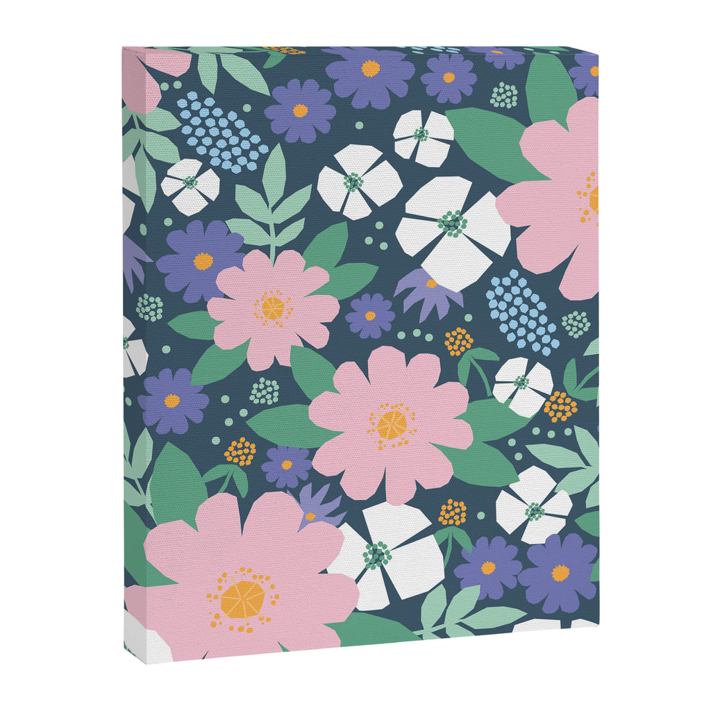 Pink and violet florals Canvas Print Gallery Image 8