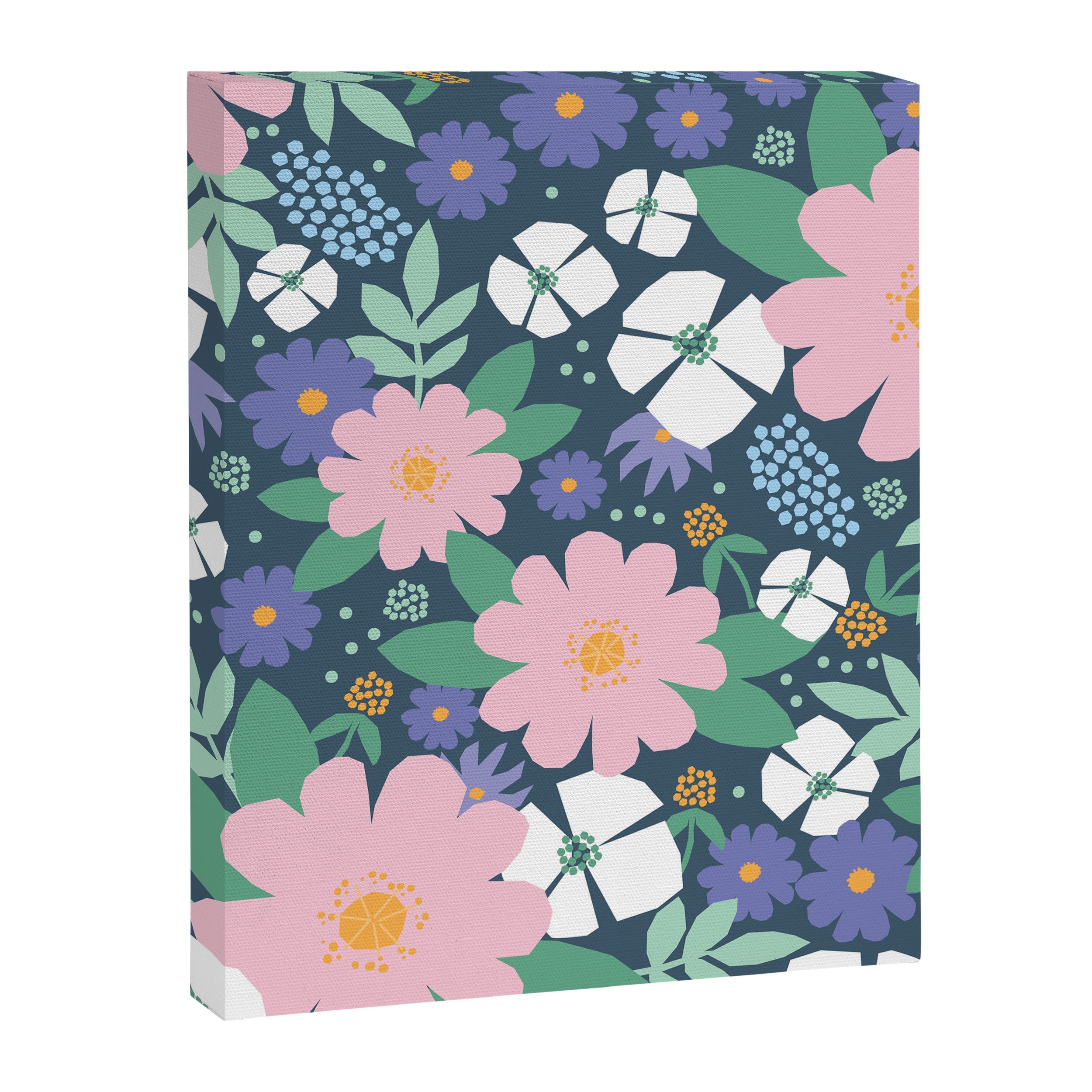 Pink and violet florals Canvas Print Gallery Image 8