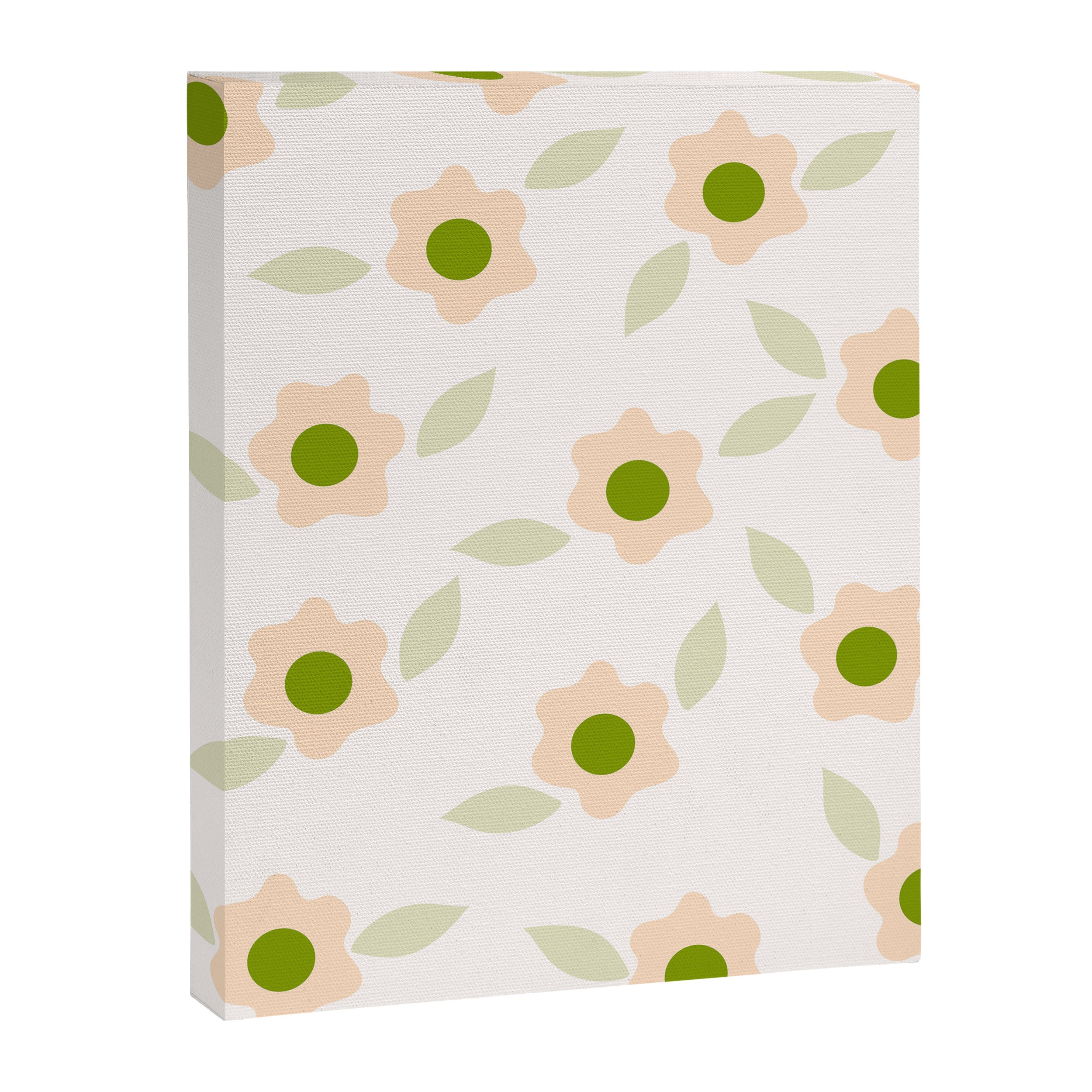 Pink daisy flower pattern Canvas Print Gallery Image 8