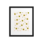 Pink daisy flower pattern Framed Art Print Gallery Image 6