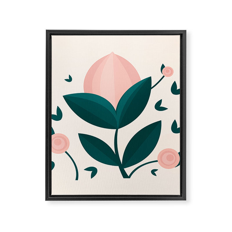 Pink flower Framed Canvas Print Gallery Image 8