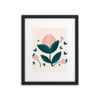 Pink flower Framed Art Print Gallery Image 6