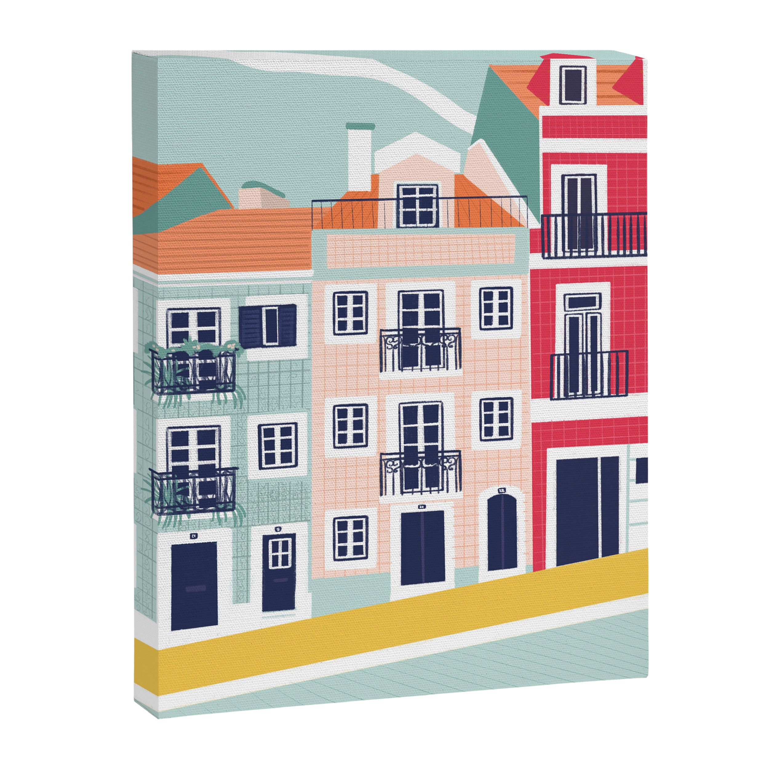 Portugal Houses Canvas Print Gallery Image 6