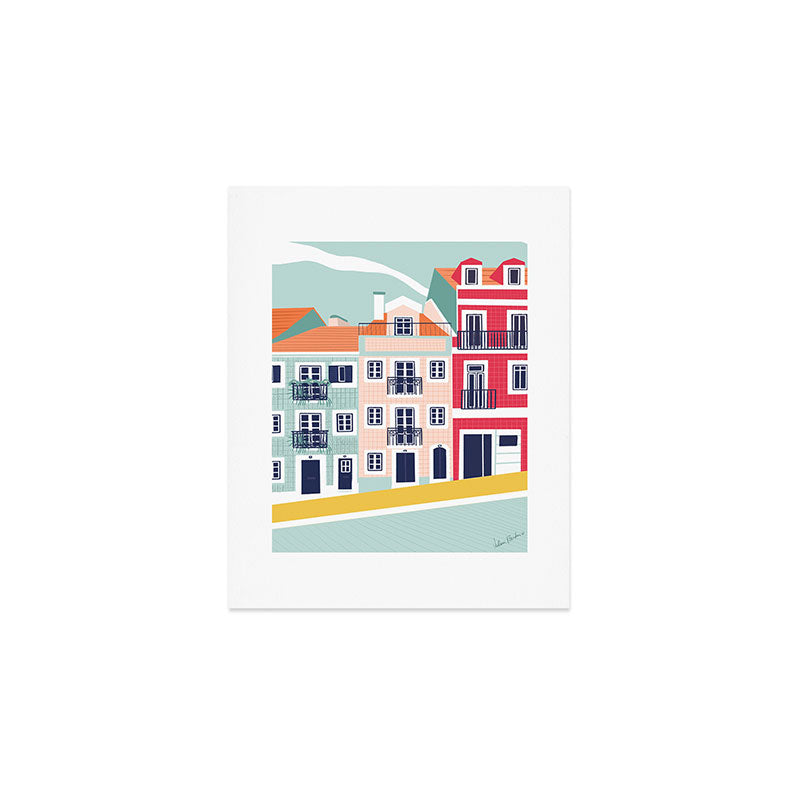 Portugal Houses Art Print Gallery Image 1