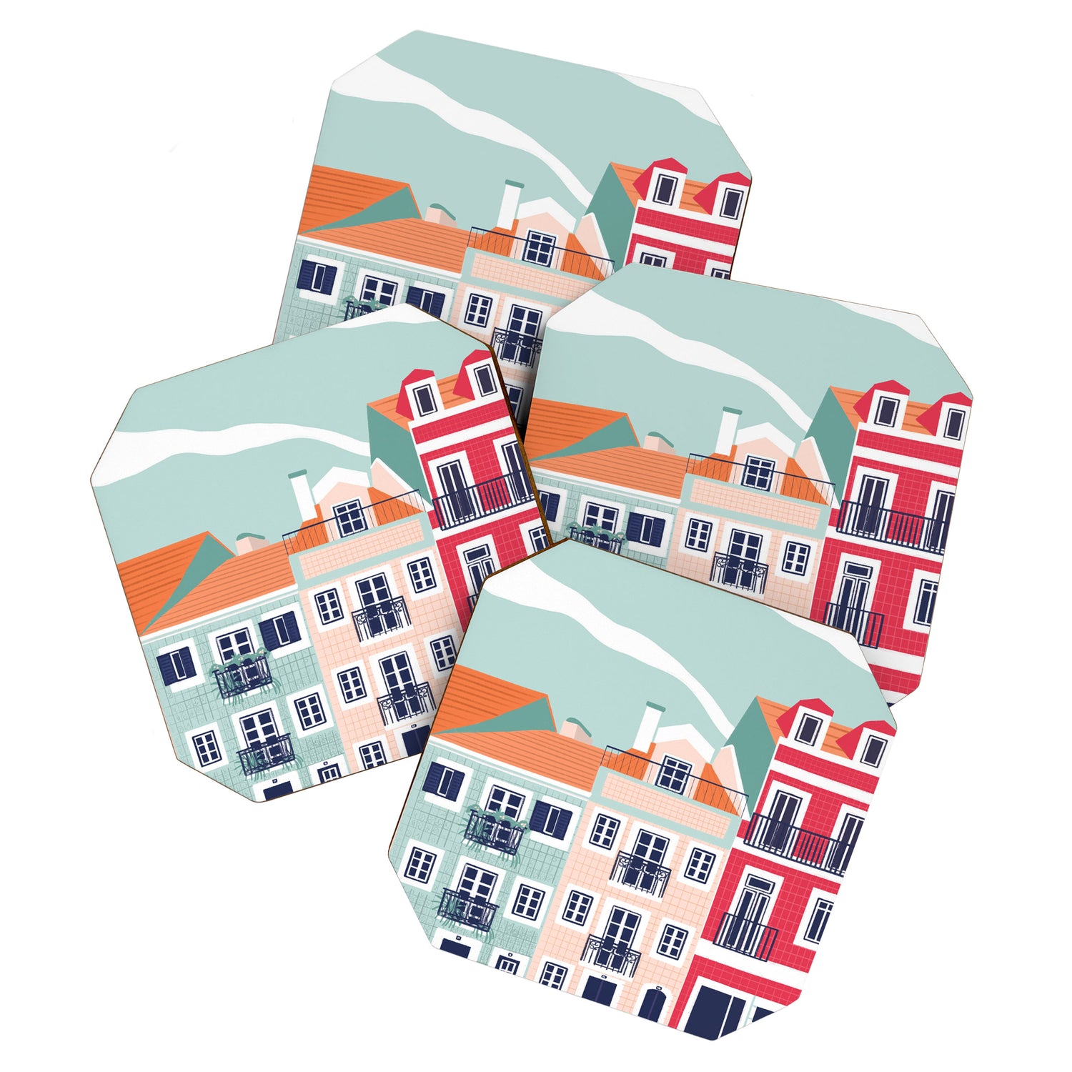 Portugal Houses Coaster Gallery Image 1