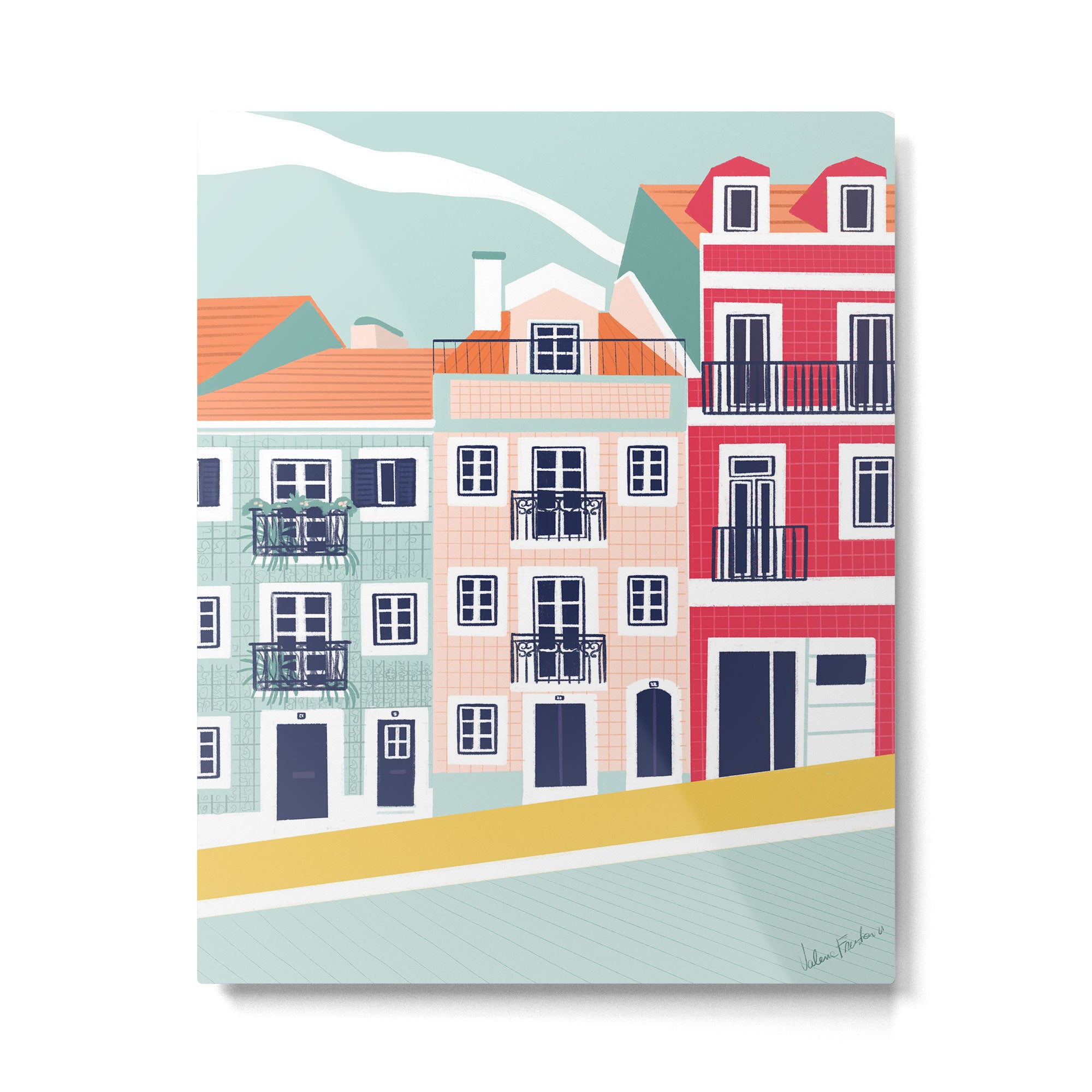 Portugal Houses Metal Print Gallery Image 4