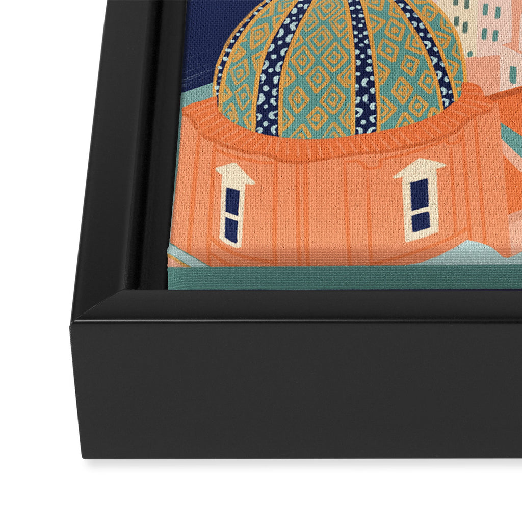 Positano, Italy Framed Canvas Print Gallery Image 3