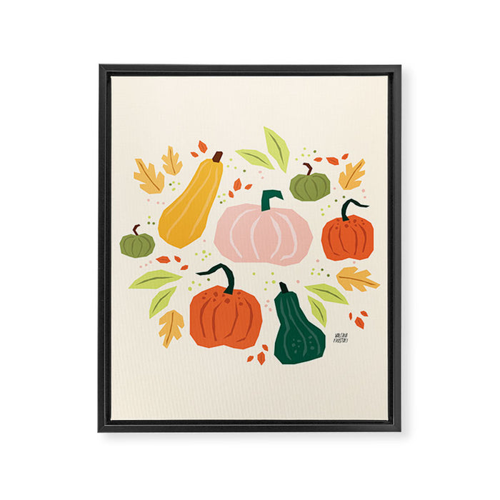 Pumpkins Framed Canvas Print Gallery Image 1