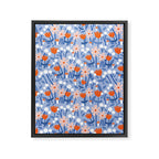 Red and blue spring flowers  Framed Canvas Print Gallery Image 8