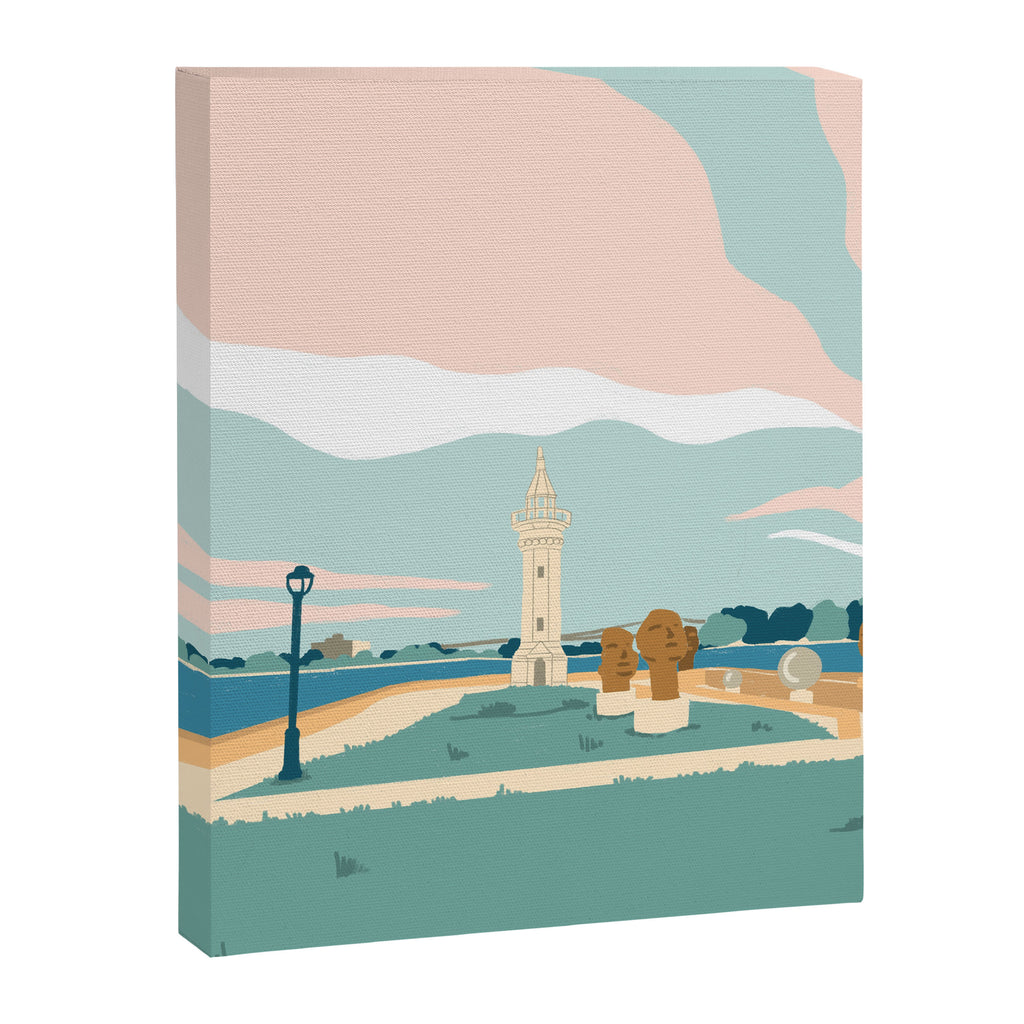 Roosevelt Island, the lighthouse, New York Canvas Print Gallery Image 6