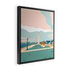Roosevelt Island, the lighthouse, New York Framed Canvas Print Gallery Image 2