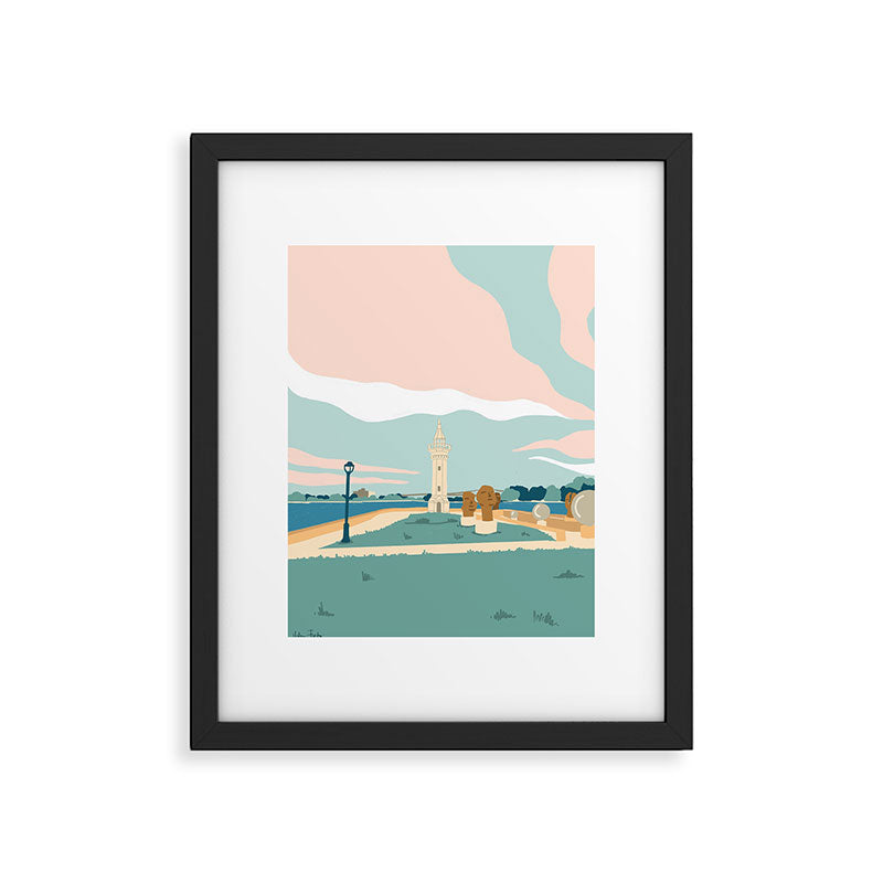 Roosevelt Island, the lighthouse, New York Framed Art Print Gallery Image 5