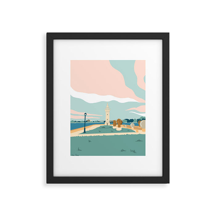 Roosevelt Island, the lighthouse, New York Framed Art Print Gallery Image 1