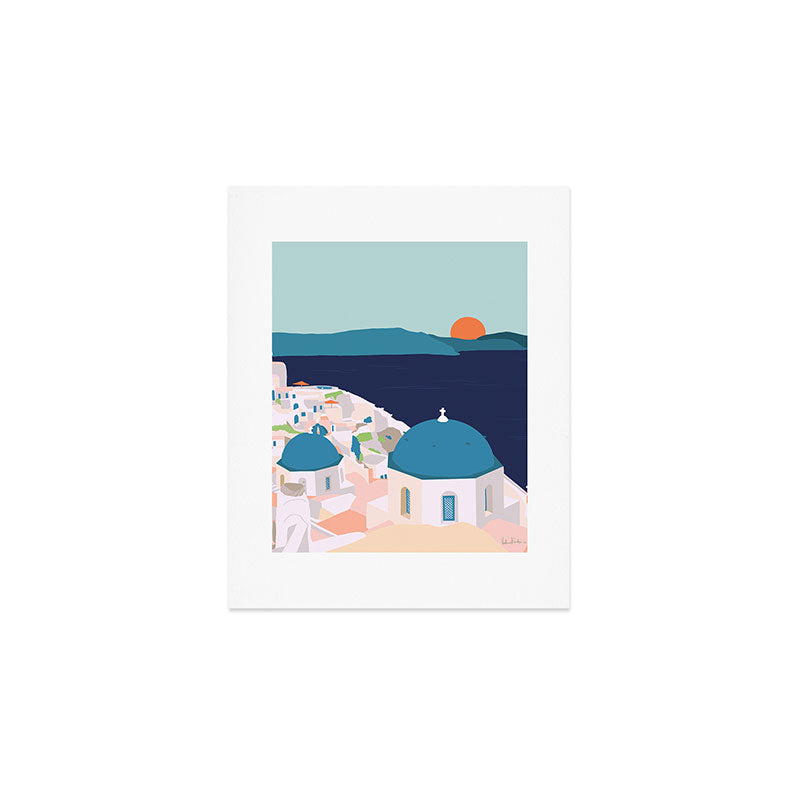 Santorini Greece Art Print Gallery Image 1