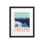 Santorini Greece Framed Art Print Gallery Image 6