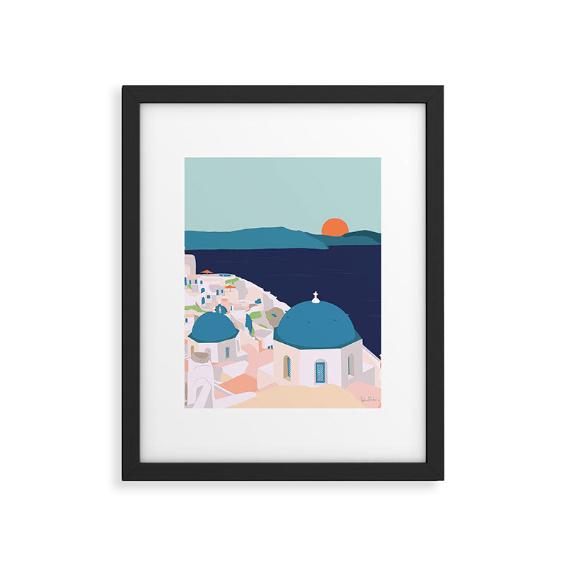 Santorini Greece Framed Art Print Gallery Image 6