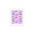 Sardines in pink and lavender Art Print Gallery Image 1