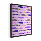 Sardines in pink and lavender Framed Canvas Print Gallery Image 2