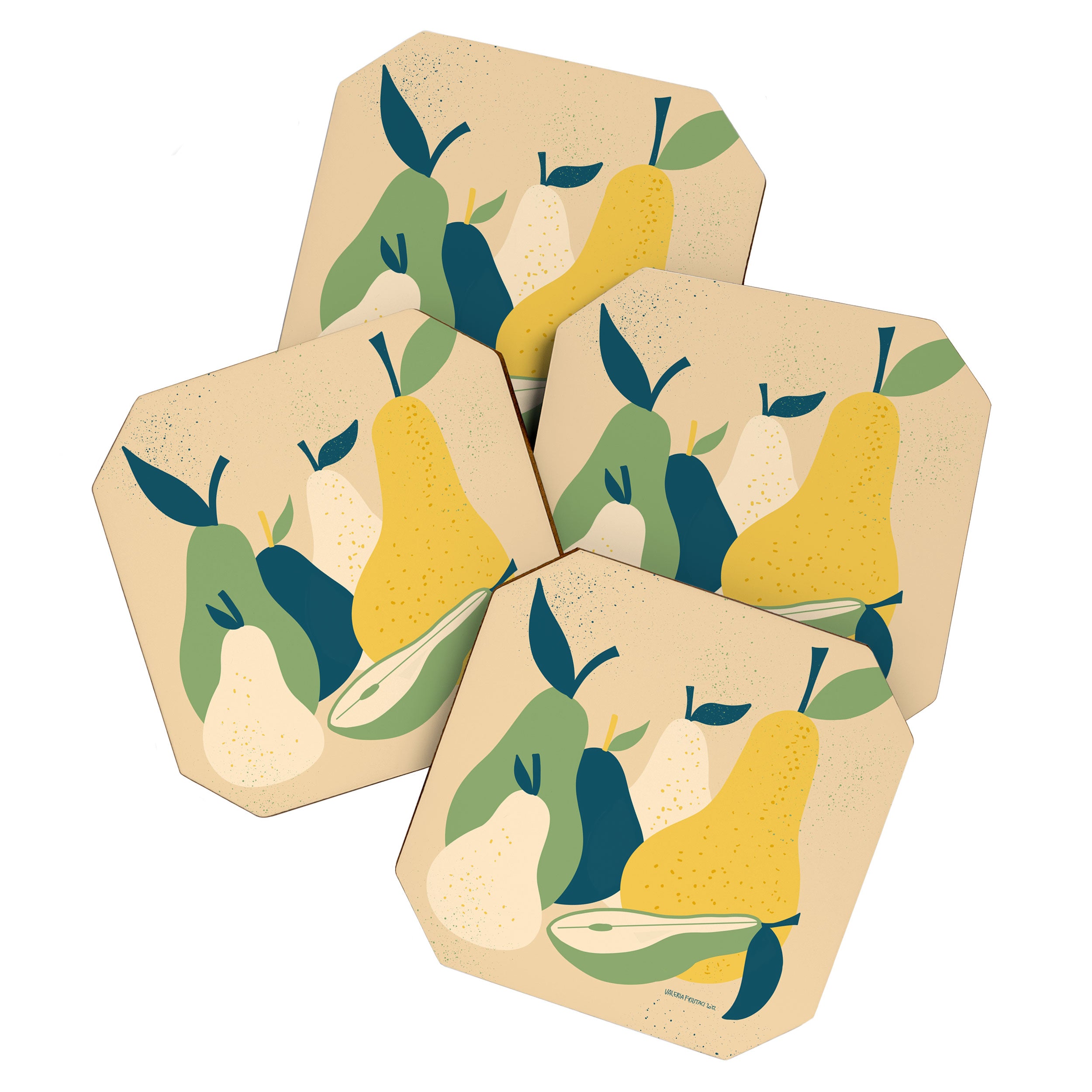 Still life, pears  Coaster Gallery Image 1