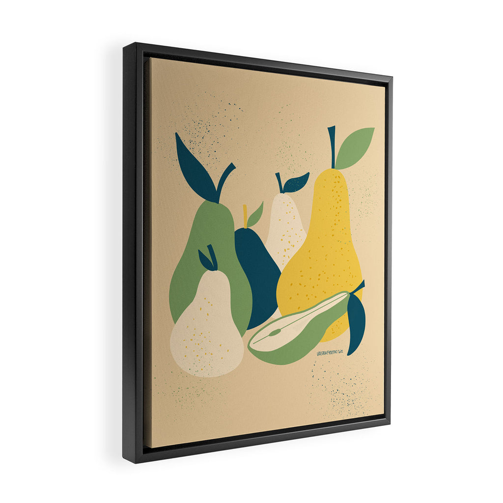 Still life, pears  Framed Canvas Print Gallery Image 2