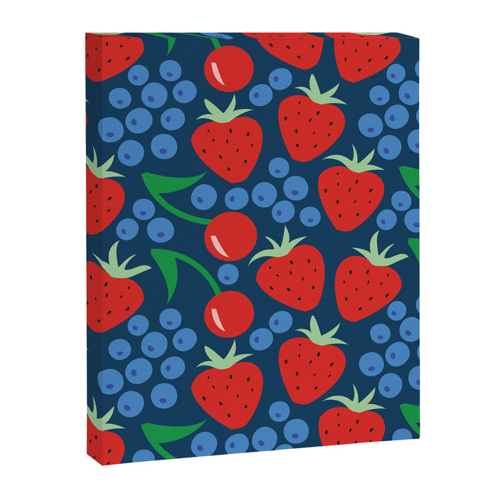 Strawberry pattern Canvas Print Gallery Image 1