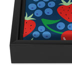 Strawberry pattern Framed Canvas Print Gallery Image 3
