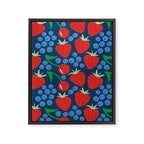 Strawberry pattern Framed Canvas Print Gallery Image 8