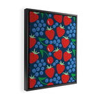 Strawberry pattern Framed Canvas Print Gallery Image 2